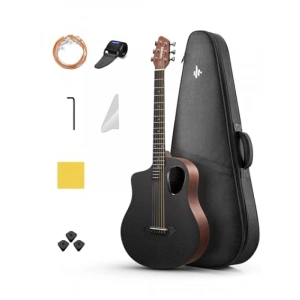 Karbon Fiber Akustik Gitar Seti - Mat Kahverengi