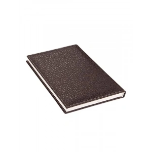 Kareli Defter - 17x24 cm, Suni Deri Kapak, 160 Yaprak