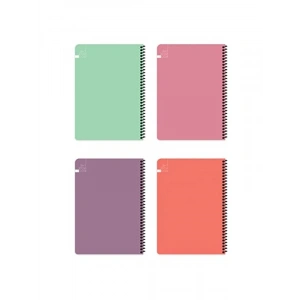 Kareli Sert Kapak Defter - 96 Yaprak - A5 Boyut