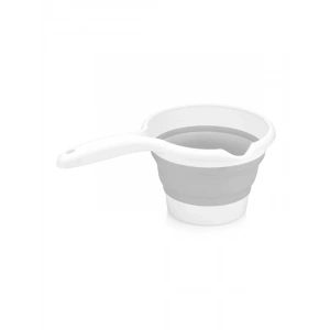 Katlanabilir Plastik Maşrapa – Yer Kazandıran Tasarım (Gri, 1.2 Litre)