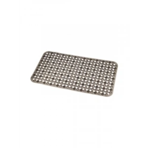 Kaydırmaz Vantuzlu Banyo Paspası - 66,5 x 36,5 cm, Siyah Yuvarlak Desen