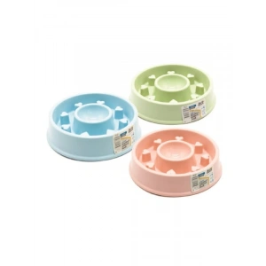 Kaymaz Tabanlı Yavaş Yeme Mama Kabı, Kalp 490 ml
