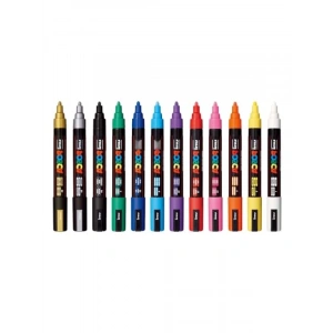 Keçe Uçlu Markör Kalem Seti, 12li (1.8-2.5 mm)