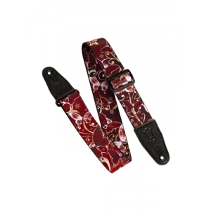 Kelebek Motifli Gitar Askısı - Ayarlanabilir Uzunluk