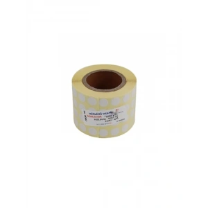 Kendinden Yapışkanlı Kuşe Rulo Etiket, 10mm Çap, 5000 Adet
