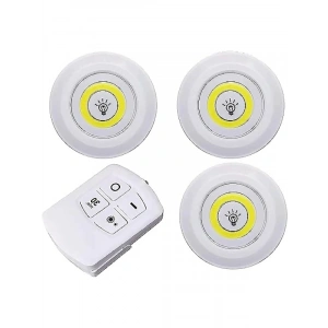 Kendinden Yapışkanlı LED Işık Paketi - Uzaktan Kumandalı, 3 Adet