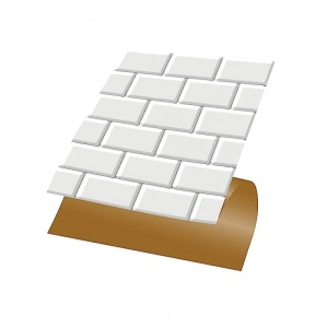 Kendinden Yapışkanlı Metro Karo Desenli PVC Karo, 30x30 cm