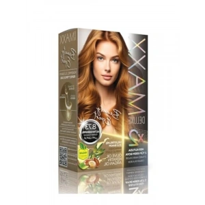 Keratin İçeren Saç Boyası - 2 x 50 ml Altın Karamel Renk