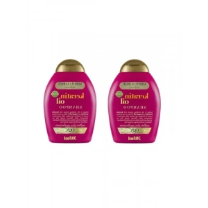 Keratin ve Argan Yağlı Saç Güçlendirici Şampuan, 385 ml, İki Paket