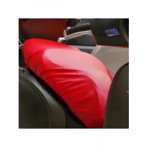 Kırmızı Deri Motosiklet Sele Kılıfı, Özel İsim ve Model Uyumlu