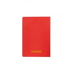 Kırmızı Karton Kapaklı 17x24 cm İplik Dikişli Defter (32 Yaprak)