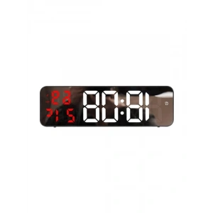 Kırmızı LED Ekranlı Nem Ölçer ve Masa Alarm Saati
