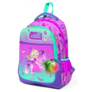 Kız Çocuk İlkokul ve Ortaokul Çantası, Pembe Yeşil Unicorn