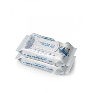 Koruyucu Krem İçerikli Islak Vücut Temizleme Mendili (50li Set)