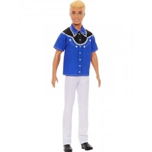 Kovboy Görünümlü Sarışın Figür - Barbie Tarzında