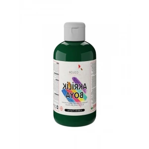 Koyu Yeşil Renk Akrilik Boya - 250 gr