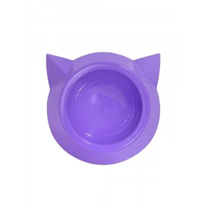 Kulaklı Plastik Kedi Mama Kabı, Renk Seçenekleri