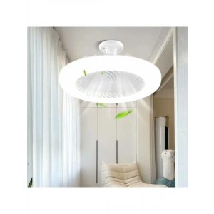 Kumandalı LED Işıklı Tavan Vantilatörü, 42W, 3 Kademe Hız, Dimlenebilir