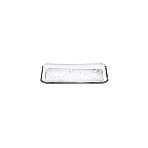 Kurşunsuz Kristal Dikdörtgen Tatlı Tabağı, 2li Set, 22cm x 12cm