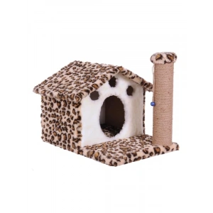 Leopar Desenli Kedi Tırmalama Tahtası