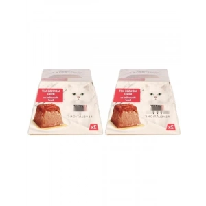 Lezzetli Sığır Etli Kedi Yaş Maması 2x57g (İkili Paket)