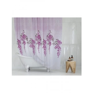 Lila Renkli 180x200 cm Su Geçirmez Banyo Perdesi