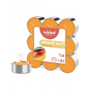 Mango Kokulu Tealight Mum, 18li Paket, 4 Saat Uzun Yanma Süresi