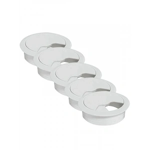 Masa Üstü Kablo Kanalı Deliği Kapağı, Beyaz, 6 cm (5 ADET)