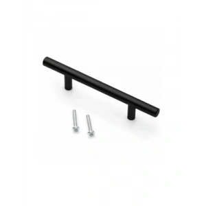 Mat Siyah Paslanmaz Metal Dolap Kulpu | 128 mm