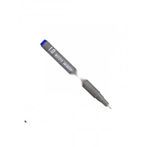 Mavi Çizim Kalemi, 0.1 mm Hassas Uç