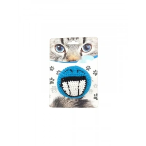 Mavi Emoji Amigurumi Kedi Oyuncağı - Eğlenceli ve Yumuşak