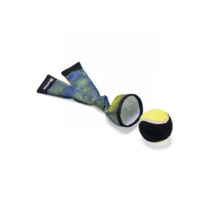 Mavi/Sarı Kumaş Fırlatma ve Yüzen Tenis Topu, 29 cm