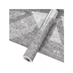Mermer Desenli Sticker Folyo, Atina Grisi (60 cm x 5 mt)