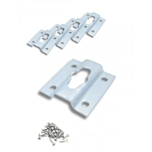 Metal Çerçeve Askı Aparatı, 42x45mm, Beyaz, 4lü Set
