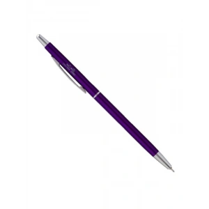 Metalik Mor Tükenmez Kalem, 0.3 mm İnce Uç