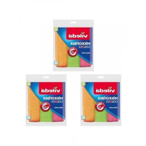 Mikrofiber Temizlik Bezi - 3lü Paket, Farklı Renk Seçenekleri
