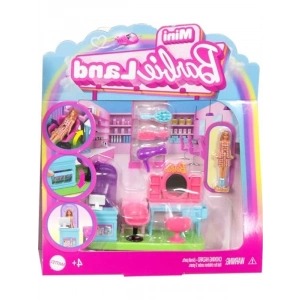Mini Kuaför Salonu Oyun Seti - 4 cm Bebek ve Aksesuarlar