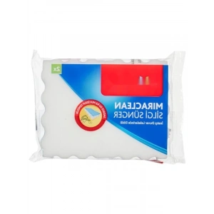 Miraclean Silgi Sünger Seti - 2 Adet, Beyaz, Temizlik için Pratik Süngerler