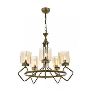 Modern Avize, Eskitme Kaplama, E14, Metal ve Cam, 70 cm
