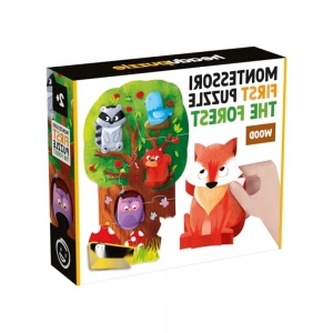 Montessori Temalı İlk Puzzle - Orman Tasarımı, 2-4 Yaş İçin