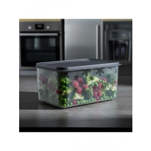 No Frost Silikon Yumuşak Kapalı Saklama Kabı 3150 ml