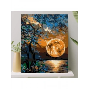 Numaralandırılmış Tuval Boyama Seti - 40x50 cm Fırça ve Boya Dahil