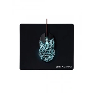 Optik USB Mouse ve Mousepad Seti - Siyah