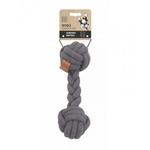 Örgü İkili Oyun Topu - Gri (28cm)
