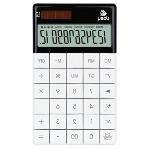 Orta Boy Beyaz Hesap Makinesi - 166mmx100mm