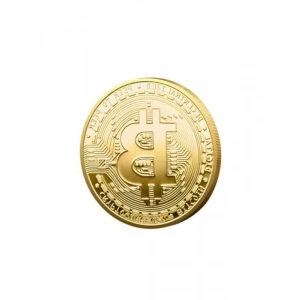 Parlak Altın Bitcoin Hatıra Jetonu