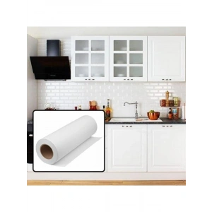 Parlak Beyaz Mobilya ve Dolap Kaplama Folyosu - 2 Metre