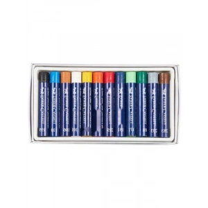 Parlak Yağlı Pastel Boya Seti, 12 Renk