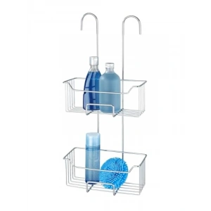 Paslanmaz Çelik Termostatik Duş Rafı - 2 Seviyeli, 25 x 55 x 14 cm