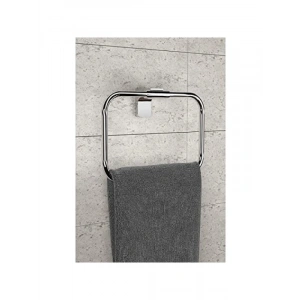 Paslanmaz Krom Kare Havlu Askısı - Ergonomik Tasarım